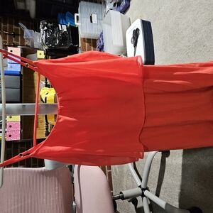Charming Charlie Red Sundress with Spaghetti Straps for Cocktail Night Out